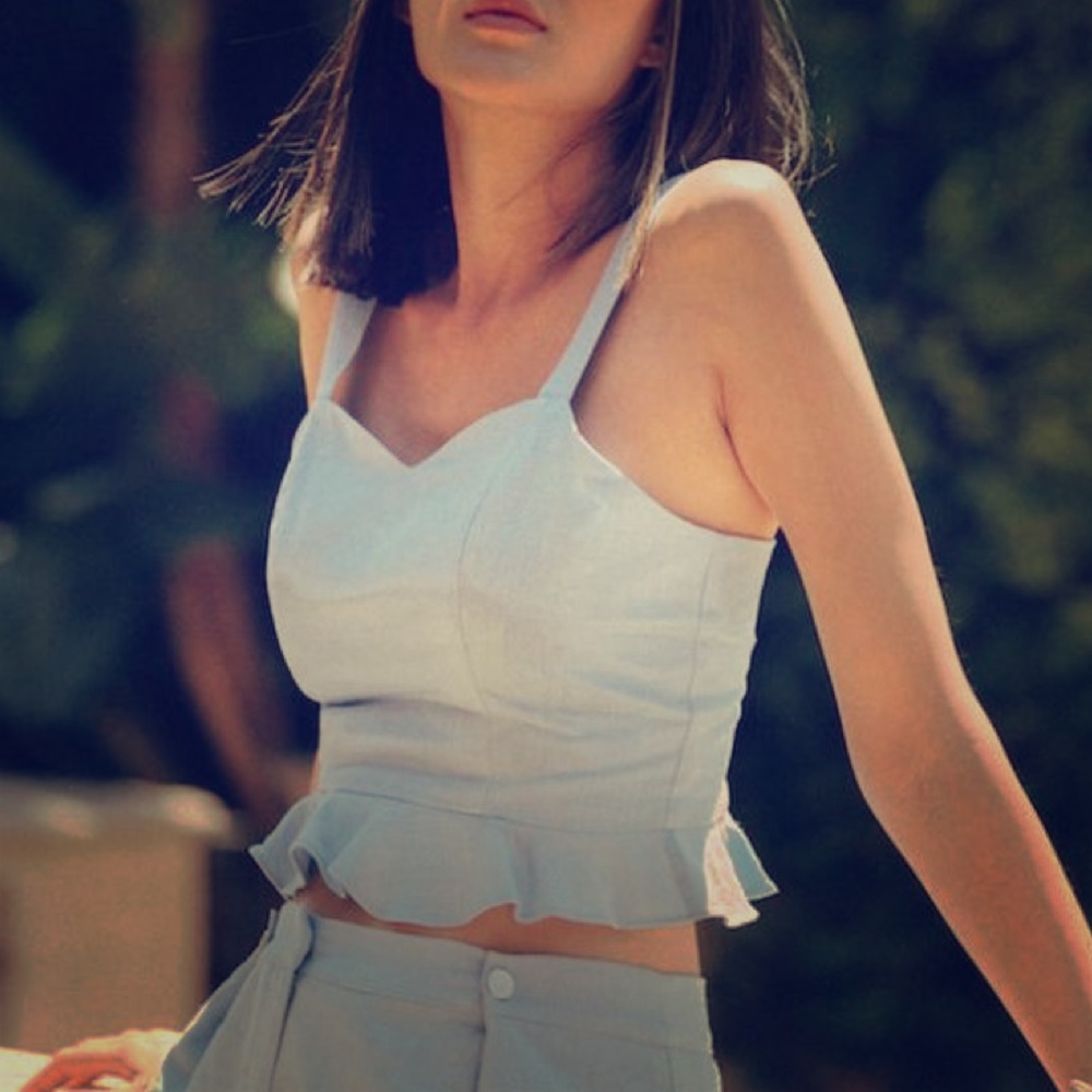 Chriselle Lim x J.O.A. Peplum top